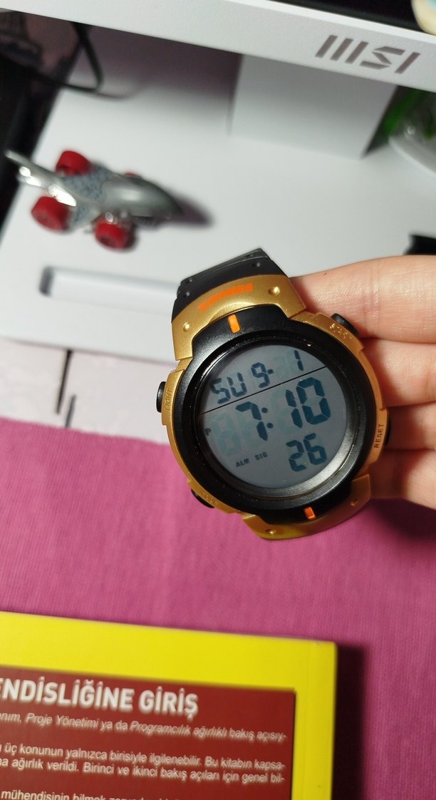 Siyah Dijital Biker Erkek Saati - Görsel 2