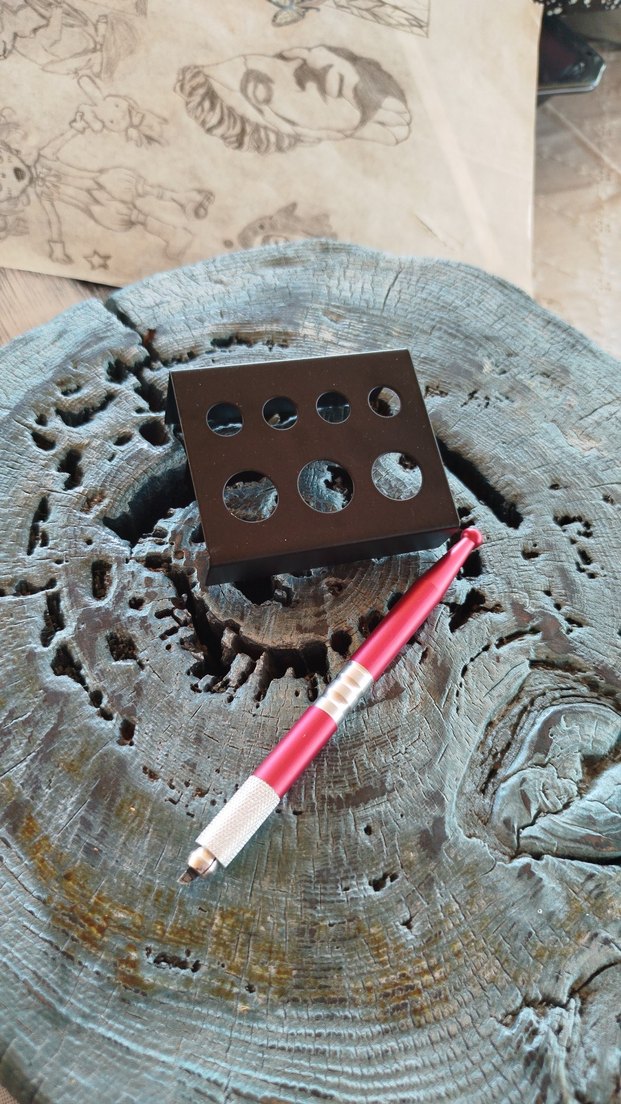 Dövme, Kalıcı Makyaj Tek Uçlu Microblading Kalemi - Görsel 3