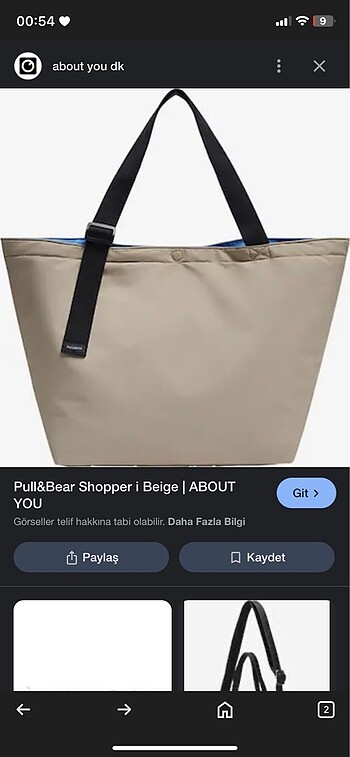 Pull and bear çanta