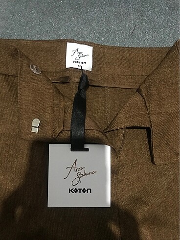 40 Beden koton kadın kahve pantolon