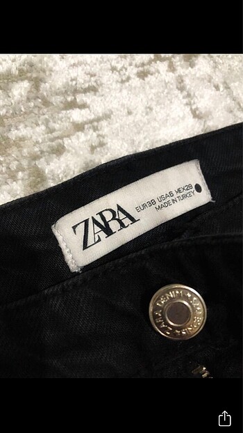 zara siyah wide leg jean
