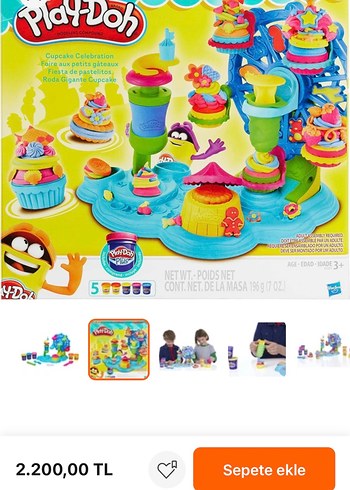 Play-Doh Play-Doh Cupcake Festivali Seti Mavi