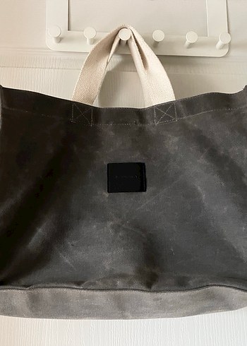 Manuka Yıkama Efektli Large Kanvas Çanta - Görsel 2