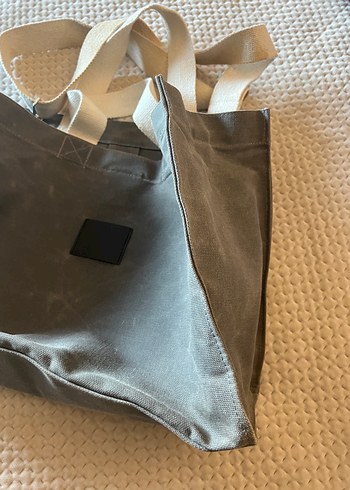 Manuka Yıkama Efektli Large Kanvas Çanta - Görsel 4