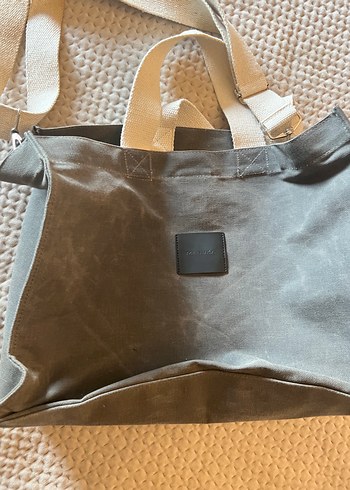 Manuka Yıkama Efektli Large Kanvas Çanta - Görsel 16