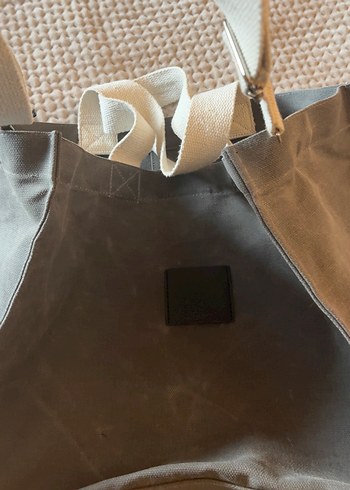 Manuka Yıkama Efektli Large Kanvas Çanta - Görsel 11