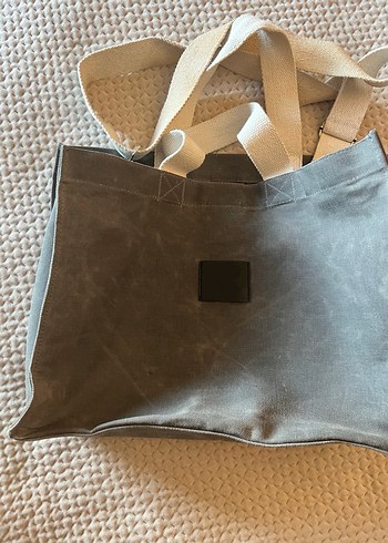 Manuka Yıkama Efektli Large Kanvas Çanta - Görsel 12