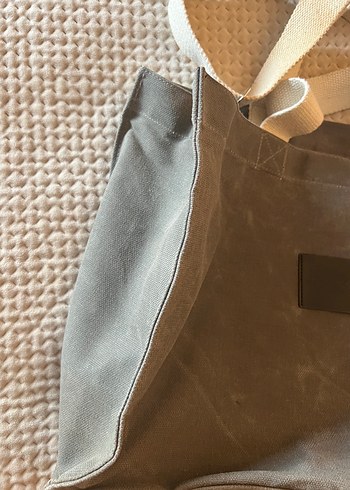 Manuka Yıkama Efektli Large Kanvas Çanta - Görsel 3