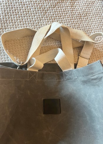 Manuka Yıkama Efektli Large Kanvas Çanta - Görsel 5