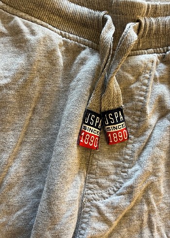 2 adet US Polo Gri Erkek Pamuk Şort - Görsel 4