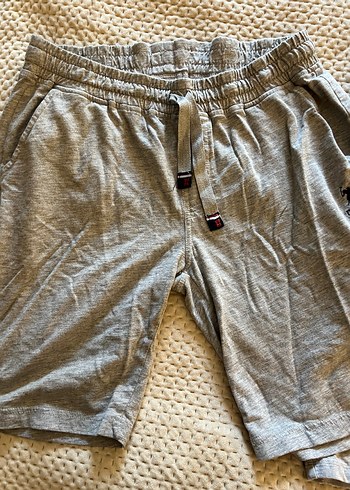 2 adet US Polo Gri Erkek Pamuk Şort - Görsel 2