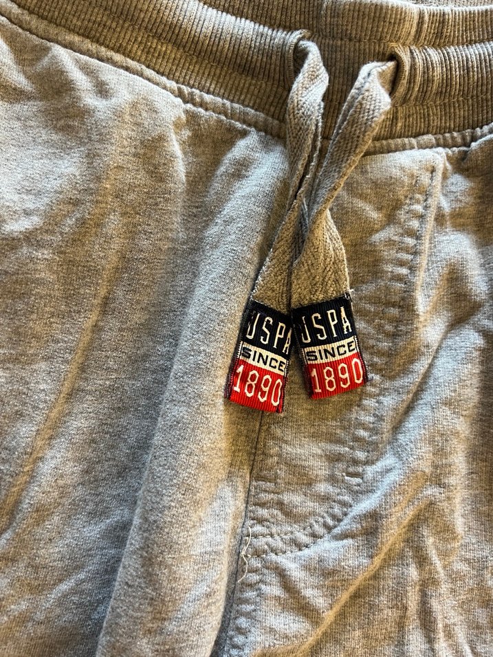 2 adet US Polo Gri Erkek Pamuk Şort - Görsel 4