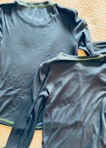 Tchibo Koyu Mavi Çocuk 2li İçlik Üst - Görsel 4