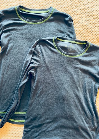 Tchibo Koyu Mavi Çocuk 2li İçlik Üst - Görsel 3