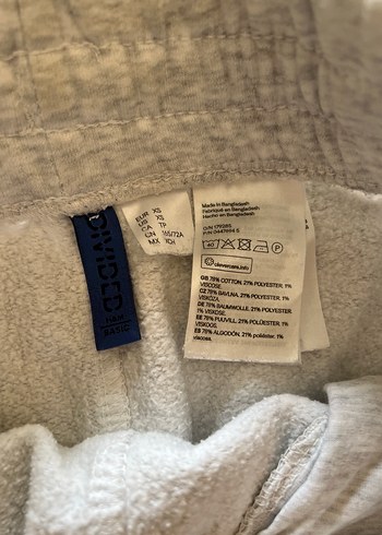 2 adet H&M Gri Pamuklu Erkek Şortları - Görsel 4