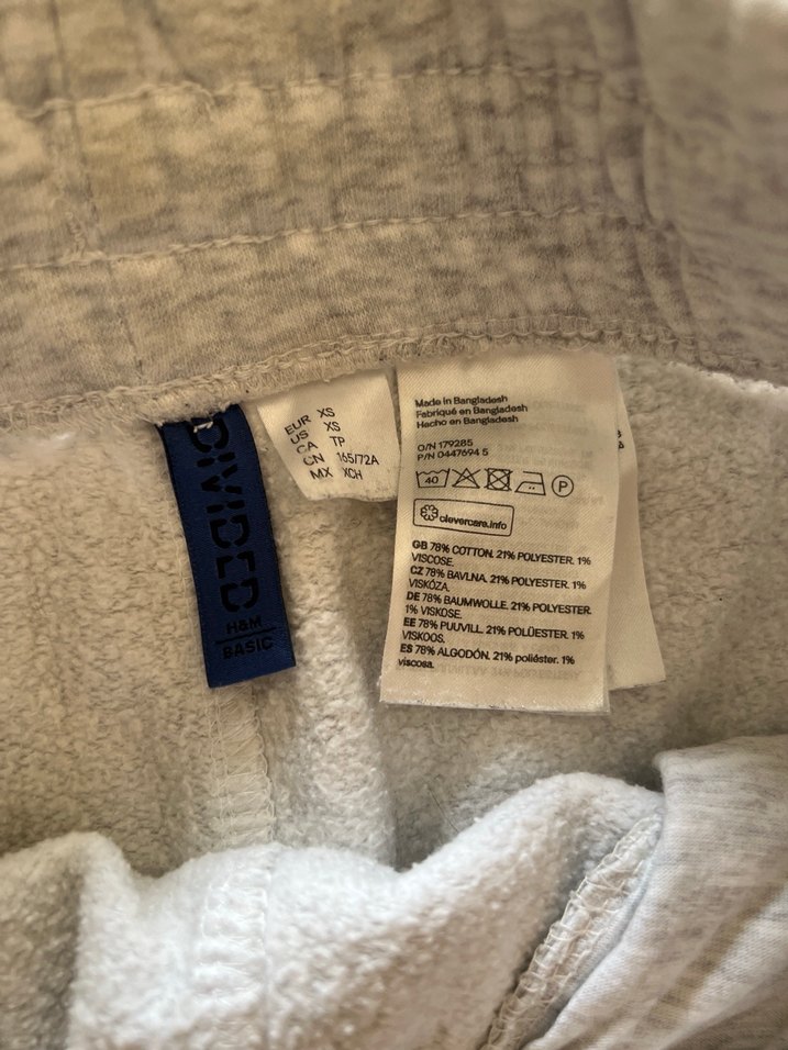 2 adet H&M Gri Pamuklu Erkek Şortları - Görsel 4