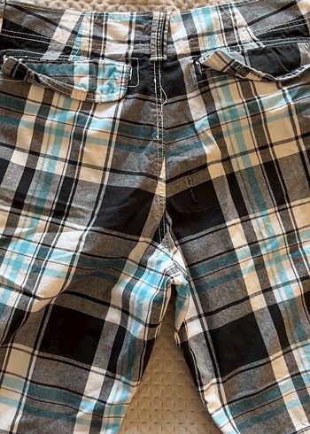 F&F Ekose Desenli Erkek Uzun Şort - Görsel 6