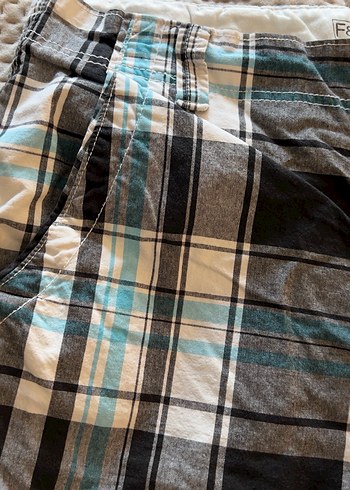 F&F Ekose Desenli Erkek Uzun Şort - Görsel 2