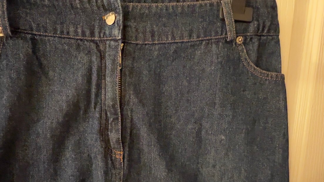 Adli Işık İnce Denim Etek - Görsel 4