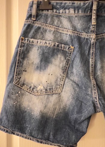Dsquared2 Mavi Yırtıklı Denim Şort - Görsel 5