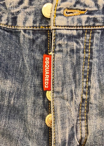 Dsquared2 Mavi Yırtıklı Denim Şort - Görsel 8