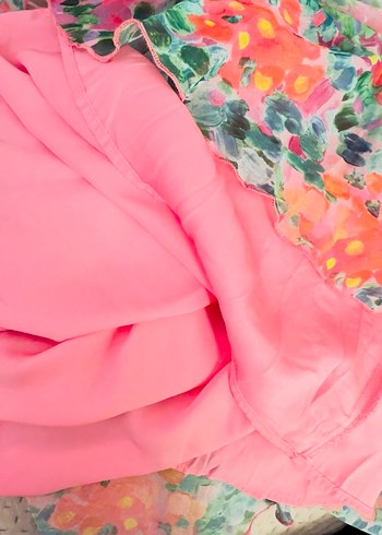 Ipekyol Çiçekli Kat Kat Fırfırlı Mini Elbise - Görsel 15