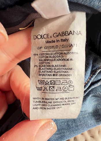 Dolce & Gabbana 52 beden mavi skinny jeans - Görsel 11