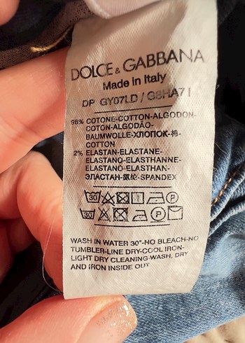 Dolce & Gabbana 52 beden mavi skinny jeans - Görsel 12