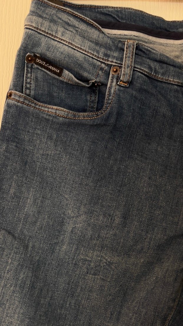 Dolce & Gabbana 52 beden mavi skinny jeans - Görsel 5