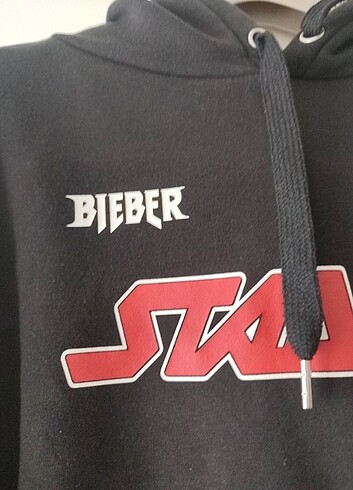 m Beden siyah Renk Justin bieber siyah crop