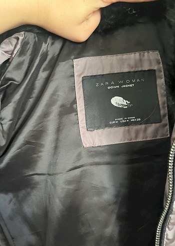 Zara Kemerli, kuş tüyü şişme yelek
