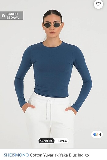 SHEISMONO Cotton Bluz Kadın