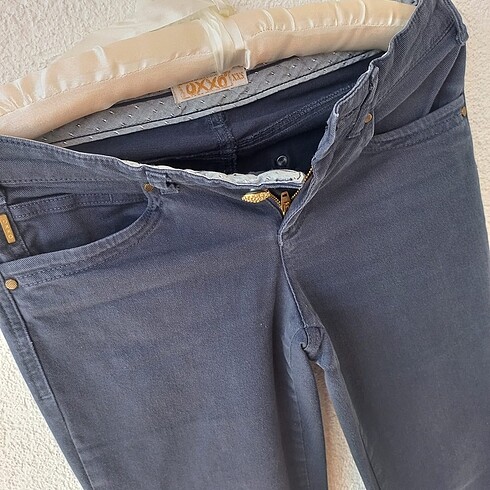 xs Beden lacivert Renk Kanvas kumaş pantalon -xxs