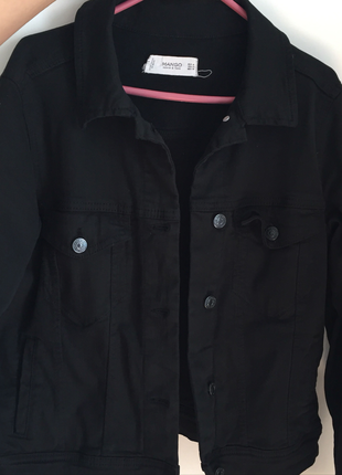 Mango siyah jean ceket