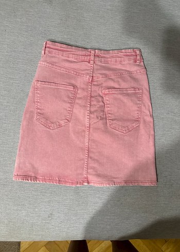 s Beden Bershka Pembe Mini Kot Etek