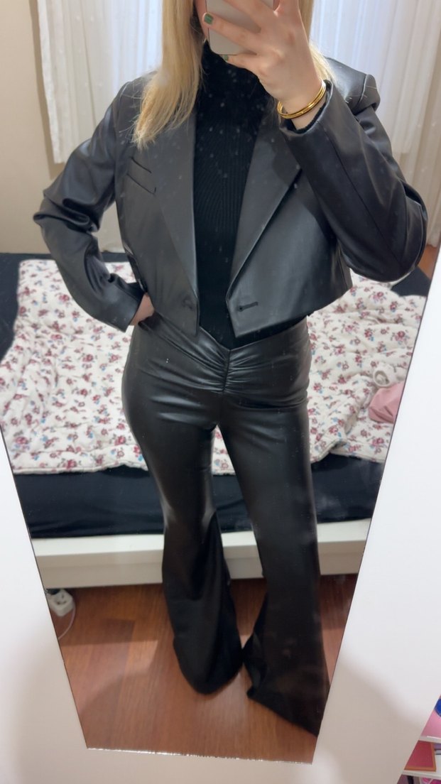 Orijinal zara Kumaş tayt Pantolon - Görsel 3