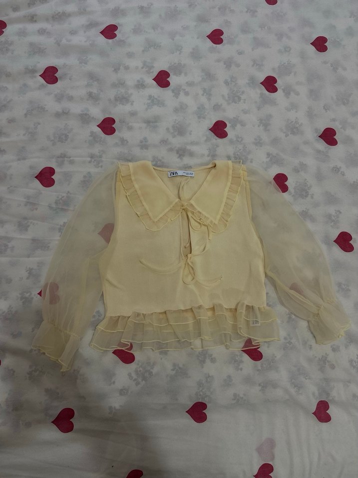 Orijinal zara bebe yaka bluz - Görsel 2