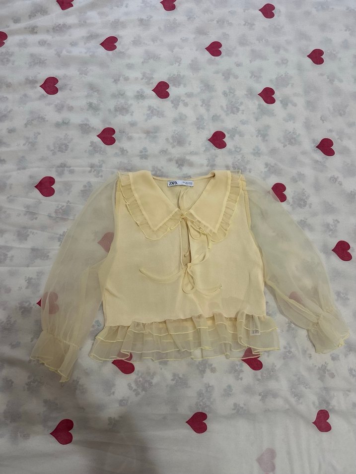 Orijinal zara bebe yaka bluz - Görsel 3