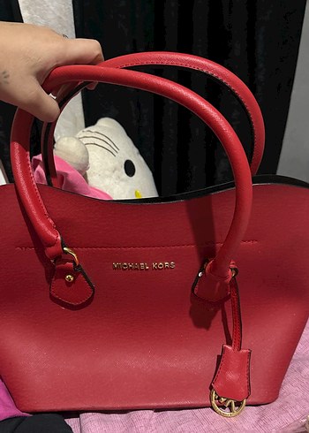 Michael Kors Kırmızı Deri Michael Kors Kadın Çanta