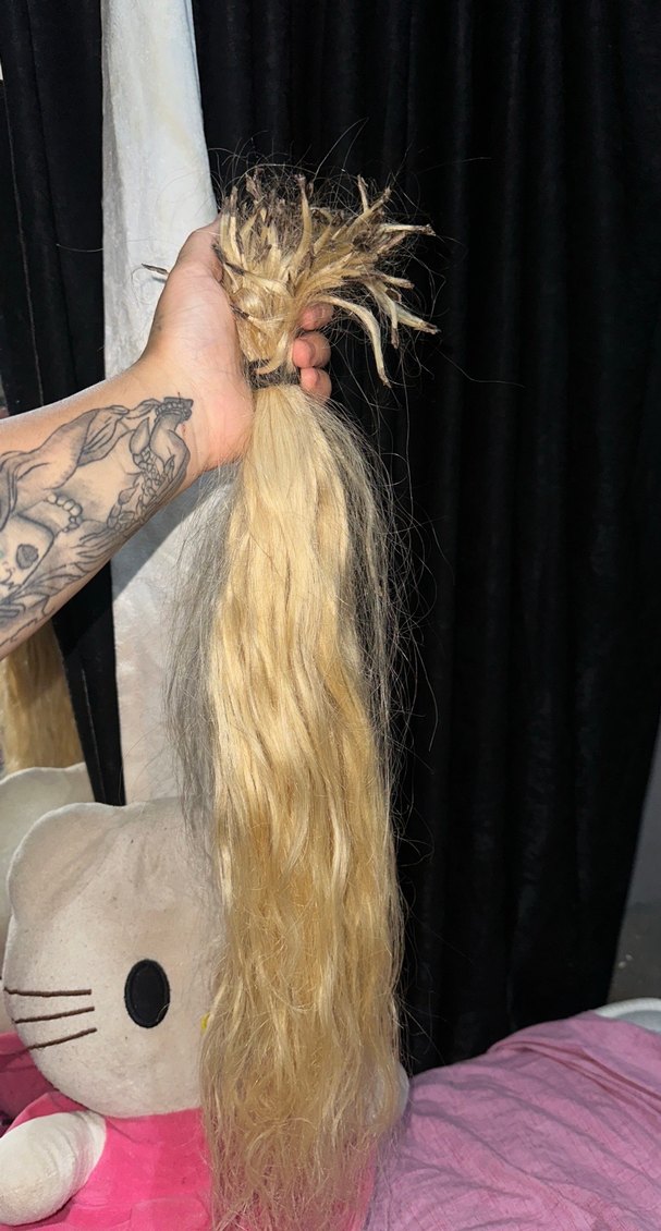 Uzun Sarı Saç Tutamı - Görsel 3