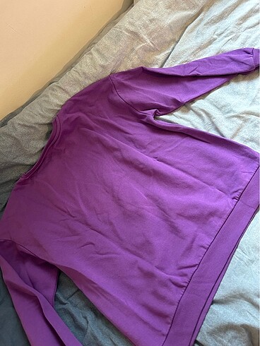 l Beden mor Renk Sweatshirt