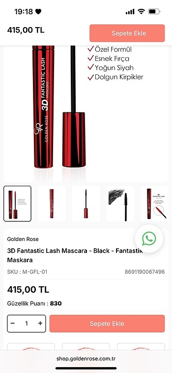 Golden Rose Golden Rose Maskara