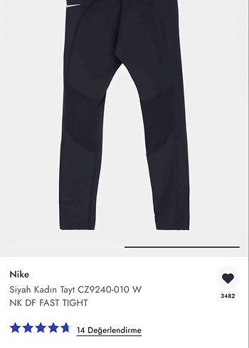 Nike Siyah Kadın Tayt CZ9240-010 W