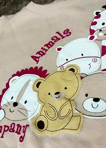 3-6 Ay Beden Bebek sweatshirt