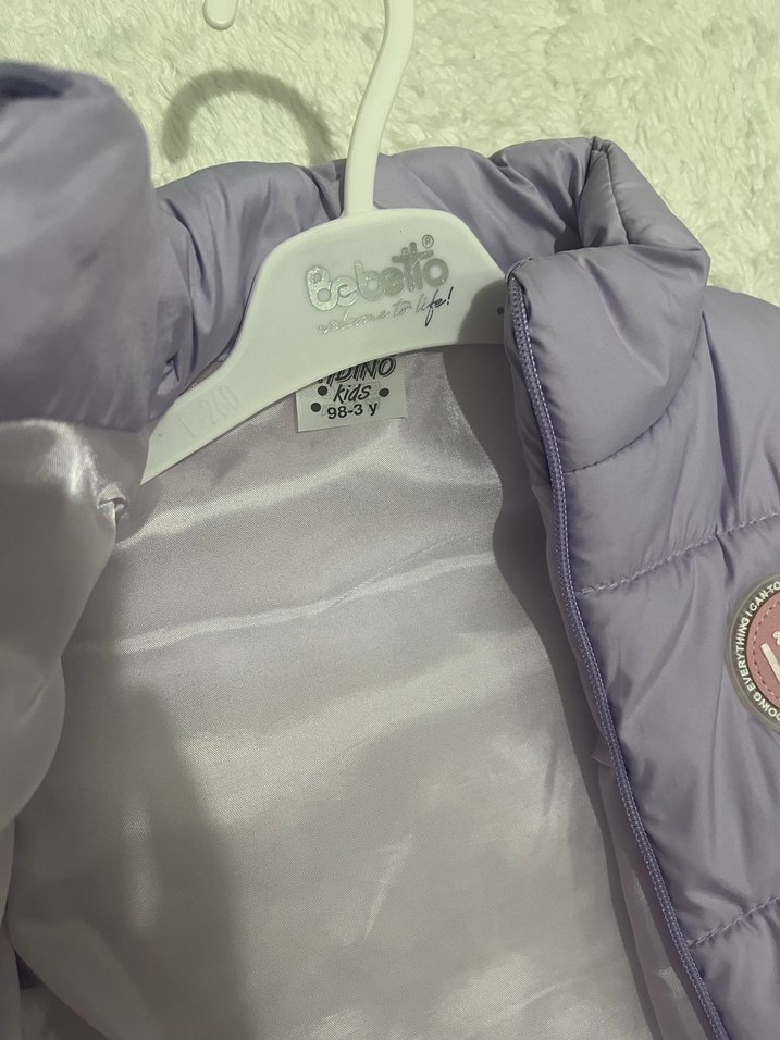 Kız Çocuk Gri Fermuarlı Yelek - Görsel 2