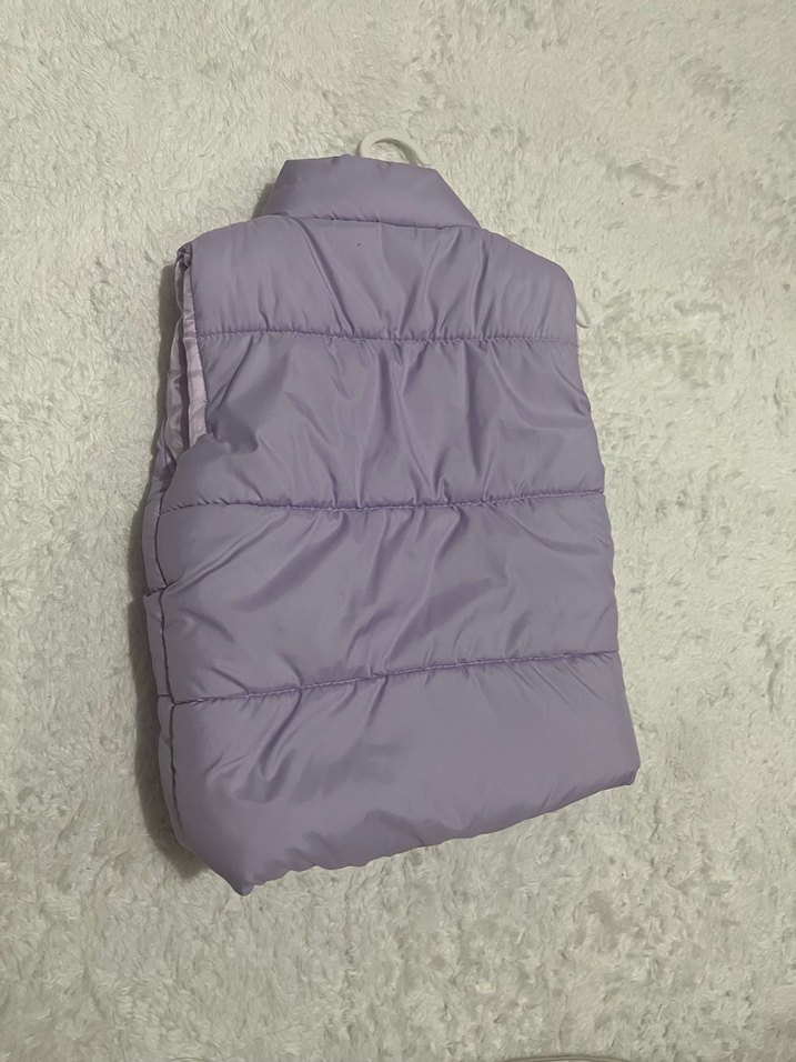 Kız Çocuk Gri Fermuarlı Yelek - Görsel 3