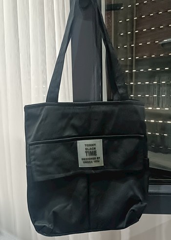 Siyah Fermuarlı Street Wear Kol Çantası