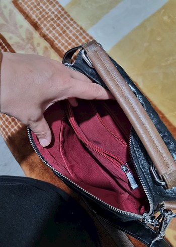 Zincir Detaylı Siyah  Çanta - Görsel 3