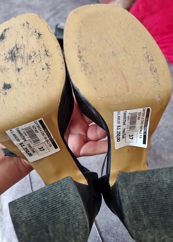 Saten Platform Topuklu Kadın Ayakkabı - Görsel 4