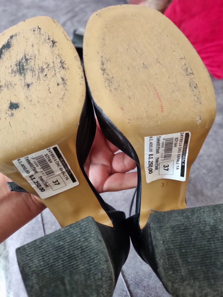 Saten Platform Topuklu Kadın Ayakkabı - Görsel 4